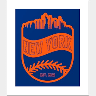 New York Baseball 01 Posters and Art